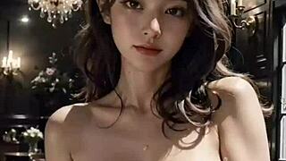 3D色情亚洲女仆一边做早餐一边自慰阴户ASMR😍