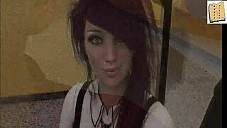 Wvm 104 kongkek ketua cheerleader Zoe terhadap tiang tarian dengan kote besar