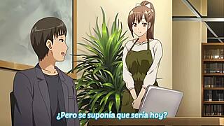 Hentai 西班牙字幕充满激烈年轻女孩射精