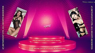 Mladá s piercingom túži po tvrdom sendvičovom šúchaní s tetovaniami