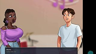 Gatinha sexy de 18+ mostra peitos grandes na festa