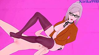 Meiko Shiraki och Hana Midorikawa i vild hentai-action