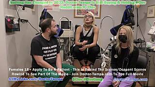 Channy Crossfire gennemgår ydmygende gyno undersøgelse med sygeplejerske Stach Shepard på Tampa University