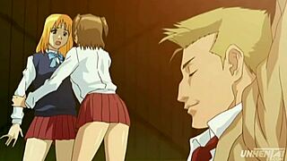 Futanari studerende fanget i at kneppe på college! Hentai u censureret 😱