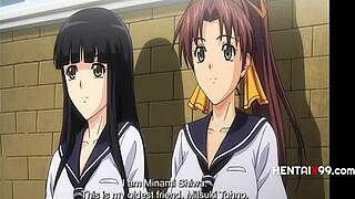 معلم فاسد يبتز ليزبيان آسيويات في الحرم الجامعي في هينتاي غير محظور