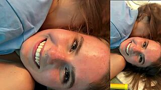 Verjaardagsverrassing wordt hete kussen, kutje spelen, blowjob en interne creampie feest. Klaar voor eerste ruwe actie met een stunning babe.