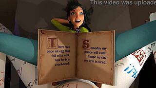 Kanós barna mélytorokozik és dug nagy faszt gipsz 3D-ben