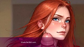 Смелая любительница жена Мила AI соблазняет мужа на креампи в 3D хентай