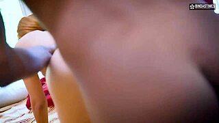 uh, two desi guys sharin’ hot foreigner babe in threesome