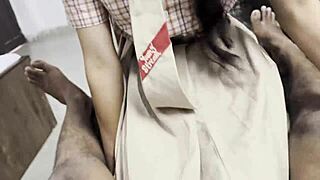 कॉलेज डॉर्म में इंडियन बॉयफ्रेंड से हार्ड फकेड